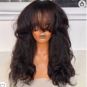 20” KINKY WAVY BANG WIG